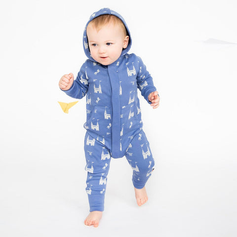 the balmoral of the story organic cotton magnetic hooded coverall