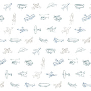 Airplanes organic cotton magnetic parent favorite footie
