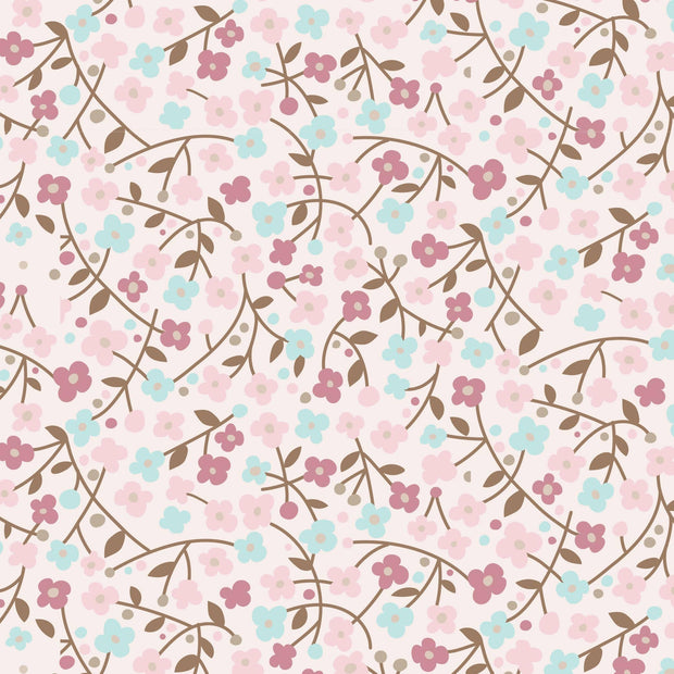 Bedford Floral organic cotton magnetic parent favorite footie