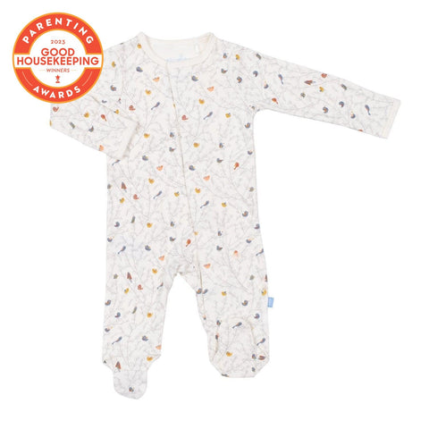 Bird Song Organic Cotton Magnetic Footie-Magnetic Me