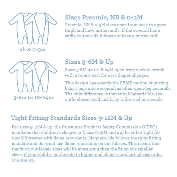Blue Doeskin modal magnetic fuss free coverall