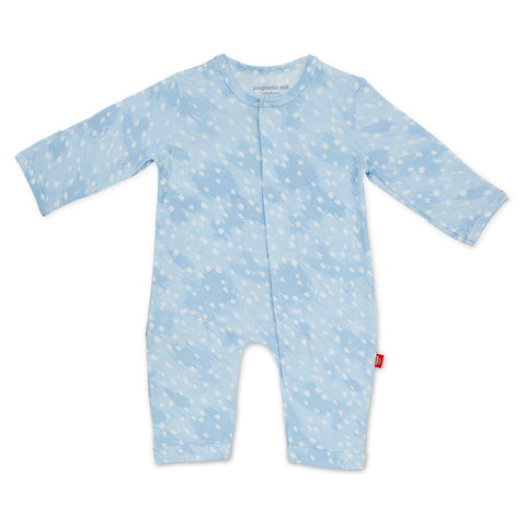 Blue Doeskin modal magnetic fuss free coverall