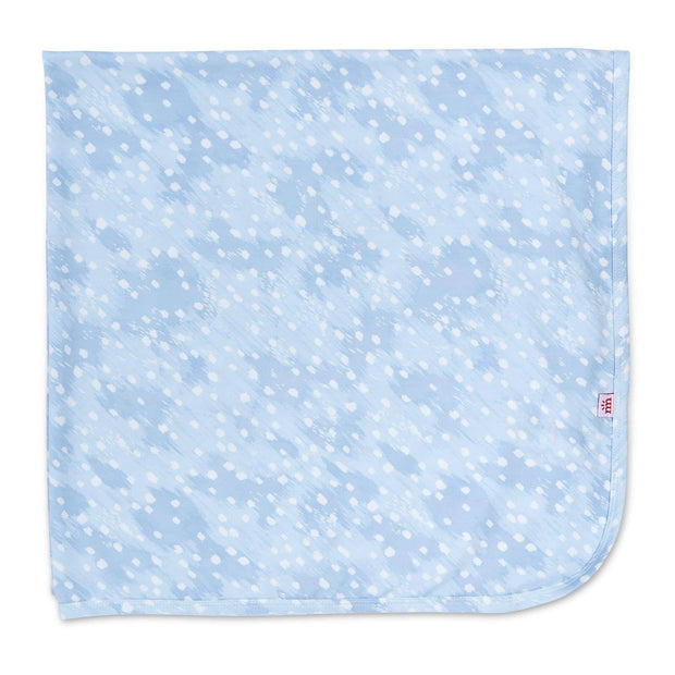 Blue Doeskin modal soothing swaddle blanket