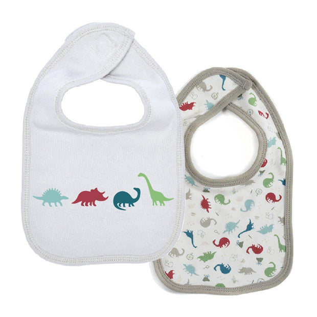 Dino Expedition Organic Cotton Magnetic Reversible Bib