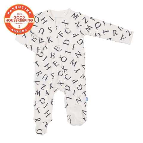Love Letters Organic Cotton Magnetic Footie-Magnetic Me