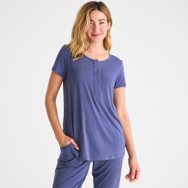women's starless night modal magnetic short sleeve jogger set