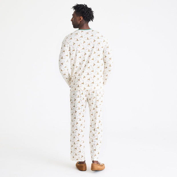 men's merry and bright modal signature long sleeve pajama set