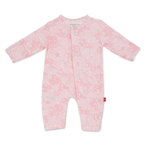 Pink Doeskin modal magnetic fuss free coverall