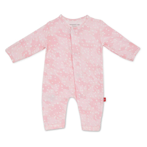 Pink Doeskin modal magnetic fuss free coverall
