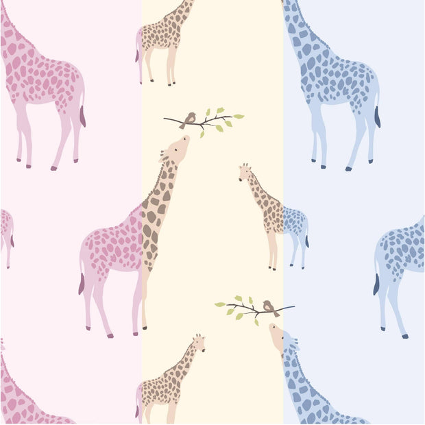 Pink Jolie Giraffe organic cotton magnetic take-me-home kimono set
