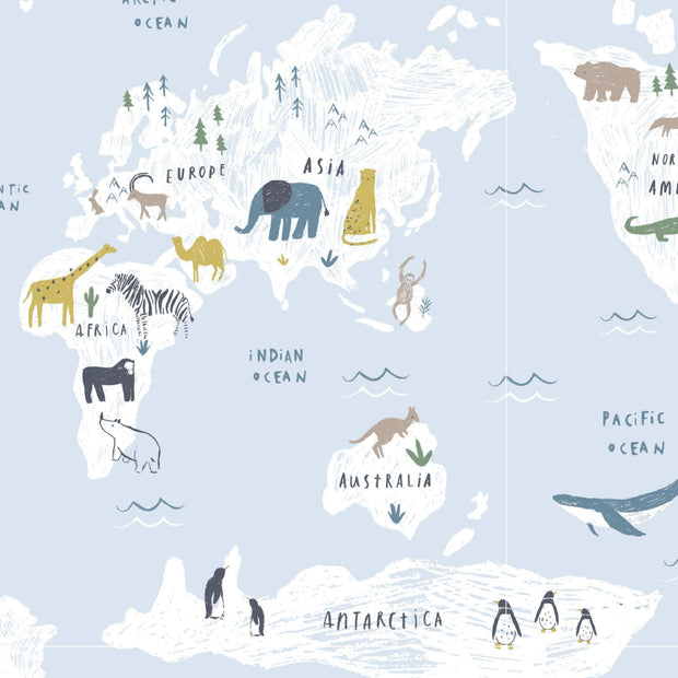 Sea The World modal soothing swaddle blanket