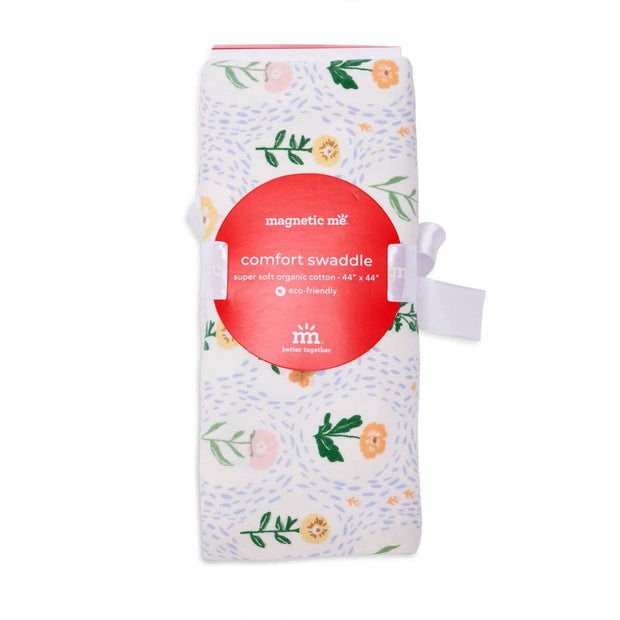 abbey organic cotton swaddle-Magnetic Me