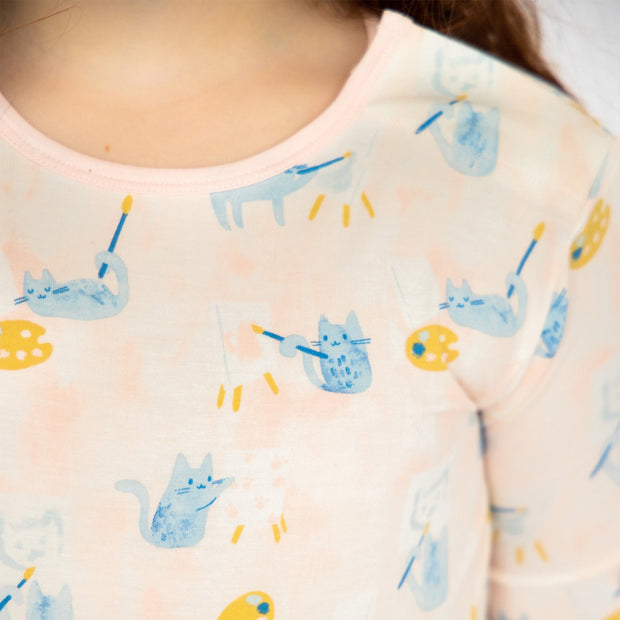 arts & cats modal magnetic no drama pajama long sleeve set