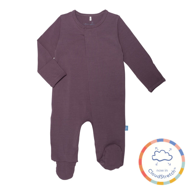 aubergine CloudStretch™ magnetic footie-Magnetic Me