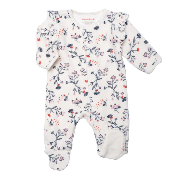 autumn velour magnetic parent favorite footie