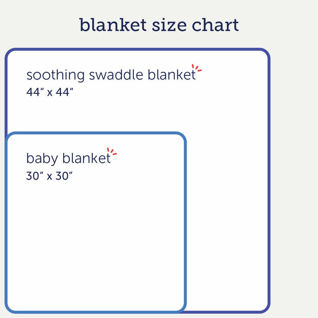 of mice & band organic cotton soothing swaddle blanket