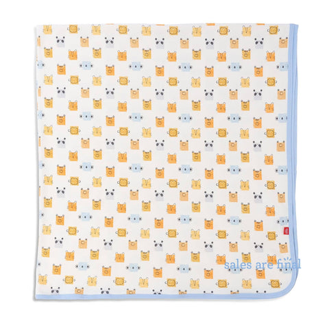 block heads organic cotton swaddle blanket