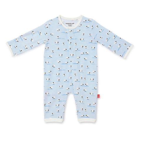 blue baa baa baby modal magnetic fuss free coverall