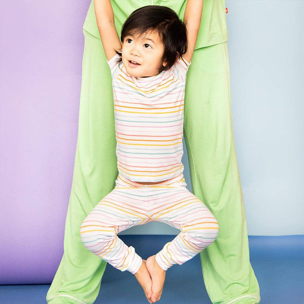 candy stripe modal magnetic no drama pajama short sleeve set-Magnetic Me