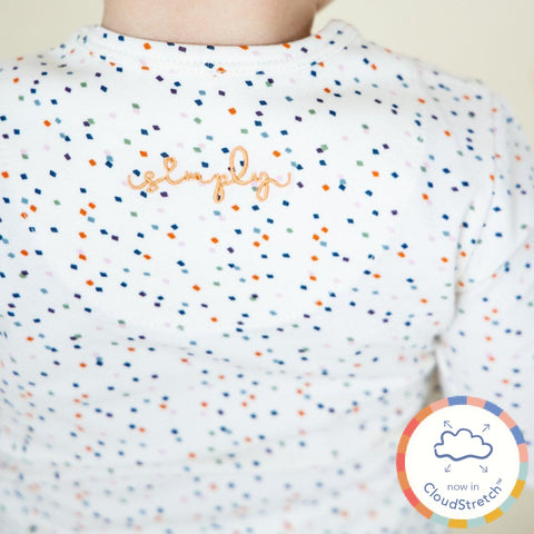 confetti CloudStretch™ magnetic footie-Magnetic Me