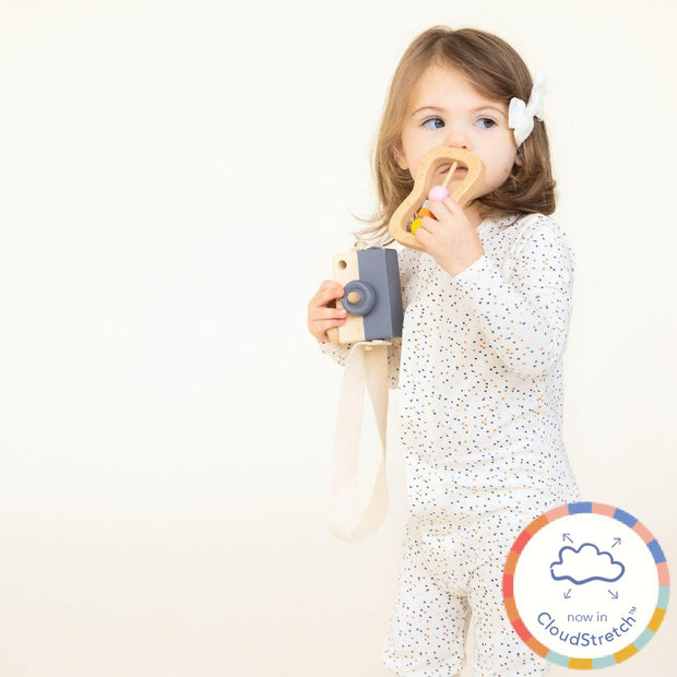 confetti CloudStretch™ magnetic footie-Magnetic Me