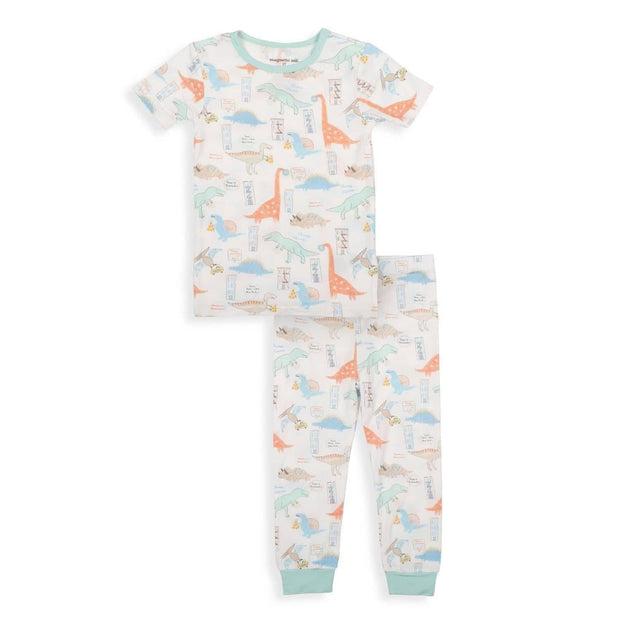 door dashing dinos modal magnetic no drama pajama short sleeve set-Magnetic Me