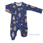 first class organic cotton magnetic footie-Magnetic Me