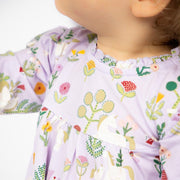 folk magic modal magnetic little baby dress + diaper cover