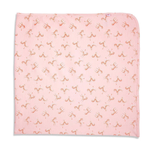 game for play organic cotton swaddle blanket | pink-Magnetic Me