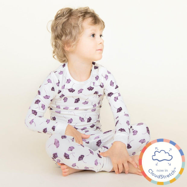 ginkgo love CloudStretch™ magnetic kids pajama set-Magnetic Me