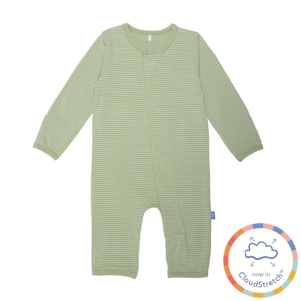 green tea skinny stripe CloudStretch™ magnetic coverall-Magnetic Me