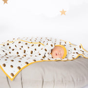 gus organic cotton soothing swaddle blanket