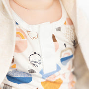 hide n' squeak waffle modal magnetic roll around long sleeve top + pant set