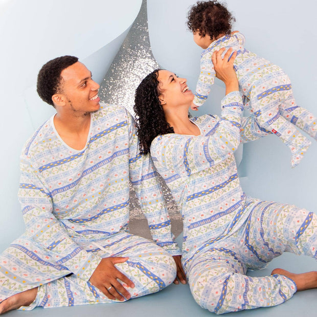 isle always love new york modal Long Sleeve pjs - Men-Magnetic Me