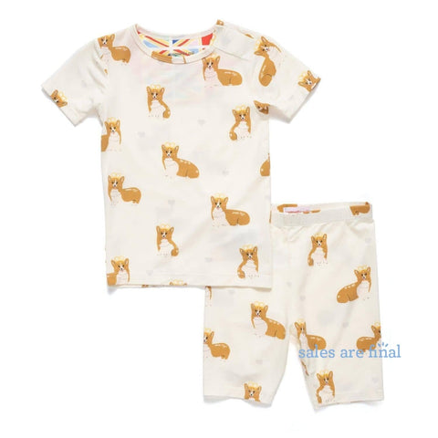 jubilee modal magnetic short sleeve & shorts toddler pj's-Magnetic Me