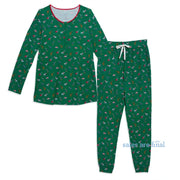 jungle bells modal magnetic nursing pj with jogger - women-Magnetic Me