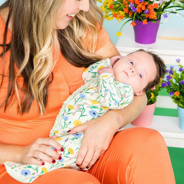 le jardin organic cotton magnetic parent favorite footie-Magnetic Me