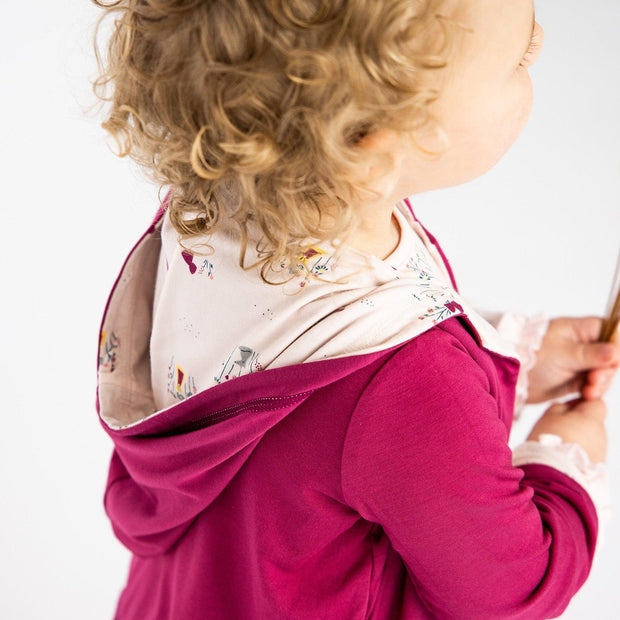 li'l red modal magnetic reversible hoodie