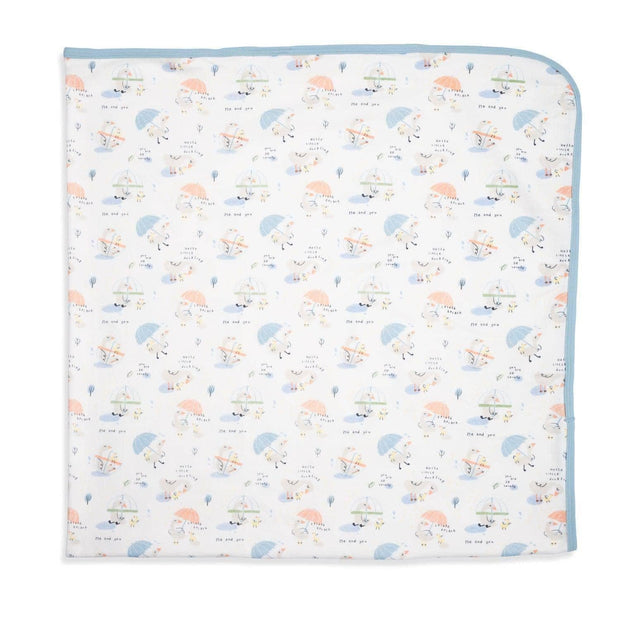 little duckling organic cotton soothing swaddle blanket-Magnetic Me