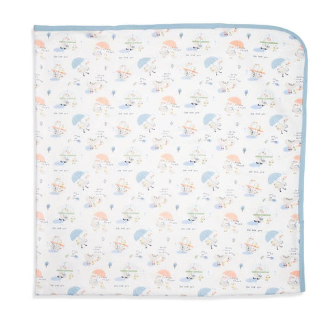 little duckling organic cotton soothing swaddle blanket-Magnetic Me