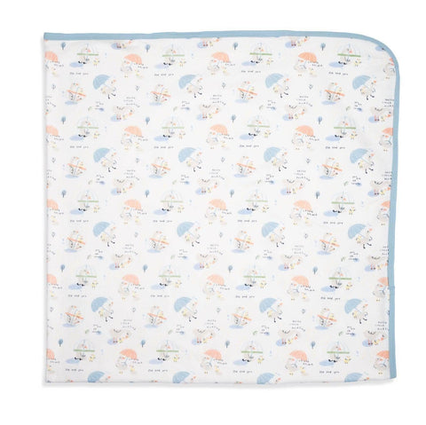 little duckling organic cotton soothing swaddle blanket-Magnetic Me