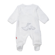 little duckling velour magnetic parent favorite footie