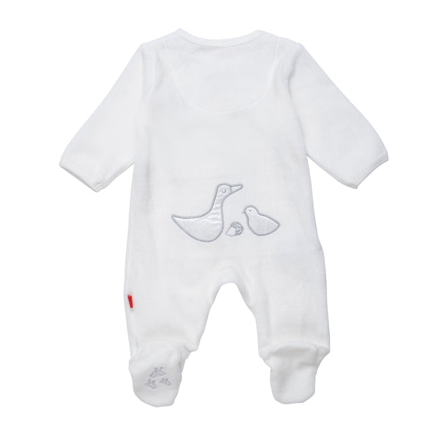 little duckling velour magnetic parent favorite footie