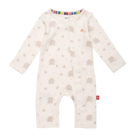 little peanut organic cotton magnetic fuss free coverall
