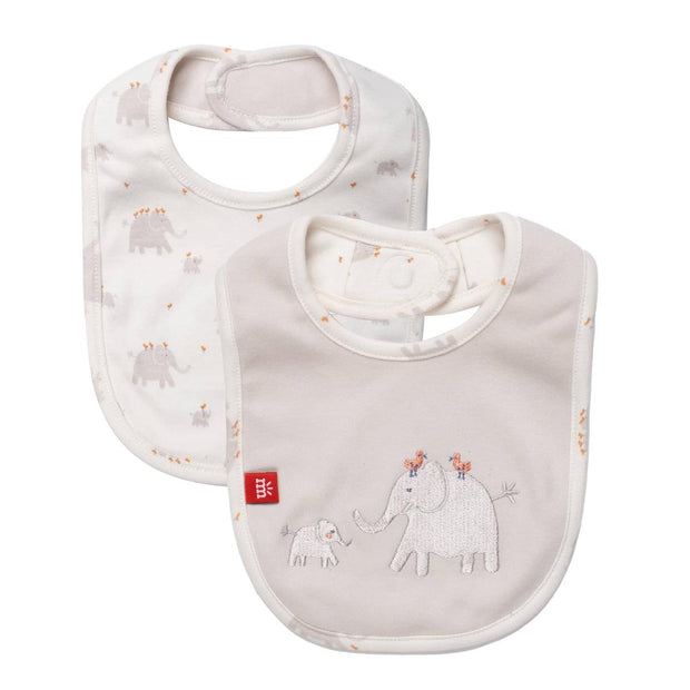 little peanut organic cotton magnetic stay dry infant reversible bib
