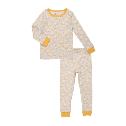 logan organic cotton magnetic no drama pajama long sleeve set