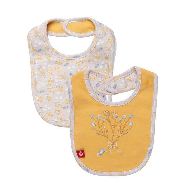 logan organic cotton magnetic stay dry infant reversible bib