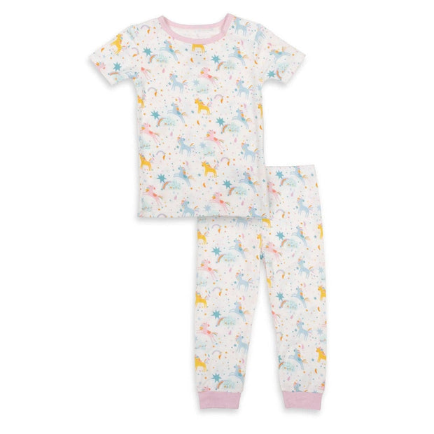 magic glitter sparkle modal magnetic no drama pajama short sleeve set-Magnetic Me