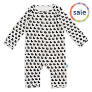 many ducks black organic cotton magnetic coverall-Magnetic Me
