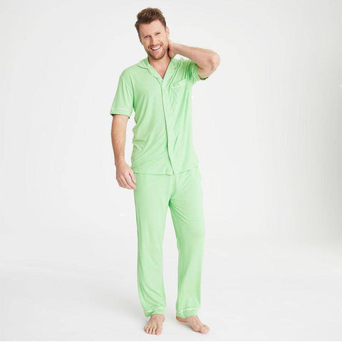 green apple classic with a twist short sleeve pajama set-Magnetic Me